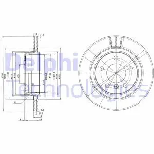 Диск тормозной Delphi BG3530C