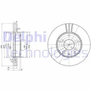 Диск тормозной Delphi BG3531
