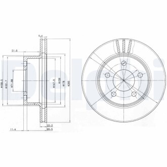 Диск тормозной Delphi BG3532