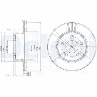 Диск тормозной Delphi BG3532
