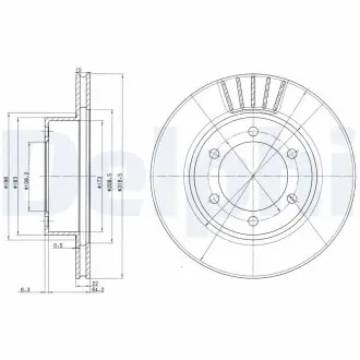 Диск тормозной Delphi BG3535