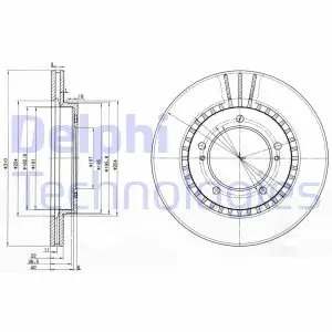 Диск тормозной Delphi BG3587