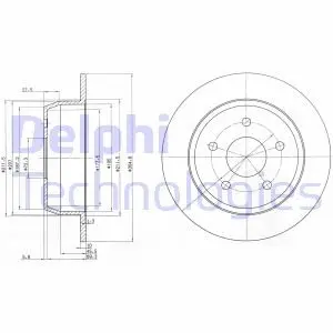 Диск тормозной Delphi BG3660