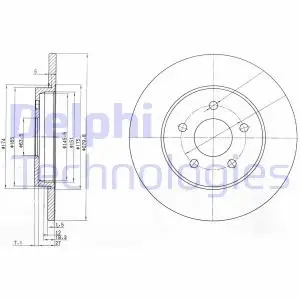 Диск гальмівний Delphi BG3663C