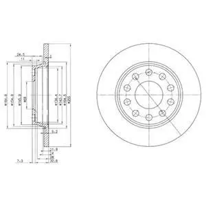 Тормозные диски Delphi BG3674
