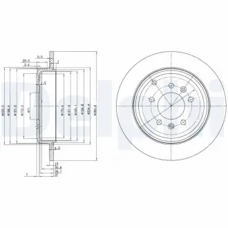 Тормозные диски Delphi BG3684