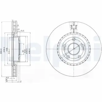 Тормозные диски Delphi BG3685