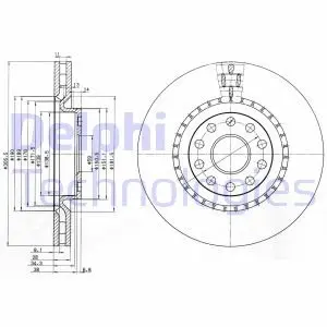Диск тормозной Delphi BG3723