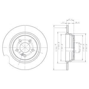 Тормозной диск Delphi BG3725