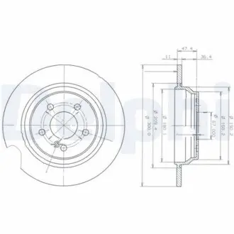 Тормозной диск Delphi BG3725