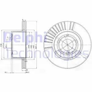 Диск тормозной Delphi BG3737C