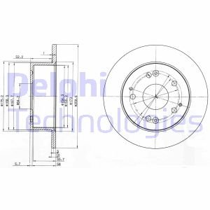 Тормозные диски Delphi BG3745