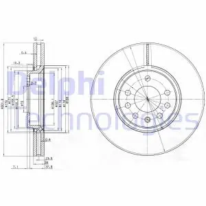 Диск тормозной Delphi BG3772C