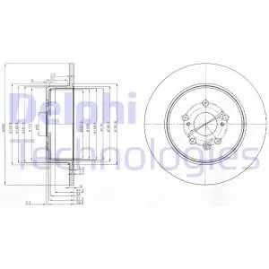 Диск гальмівний Delphi BG3777