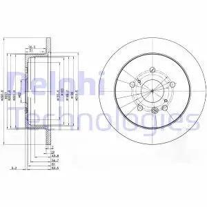 Диск тормозной Delphi BG3779