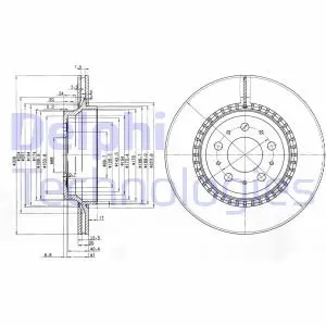Диск гальмівний Delphi BG3782C