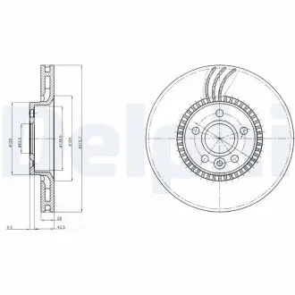 Гальмівні(тормозні) диски Delphi BG3784