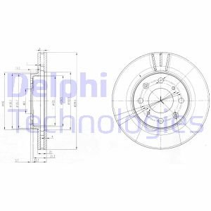 Гальмівні(тормозні) диски Delphi BG3794 (фото 1)