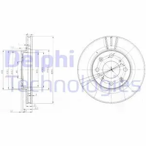 Тормозные диски Delphi BG3794