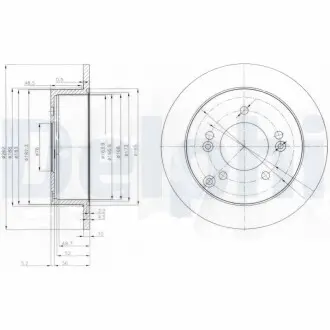 Диск тормозной Delphi BG3799
