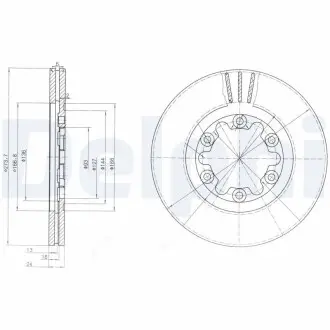 Тормозной диск Delphi BG3809
