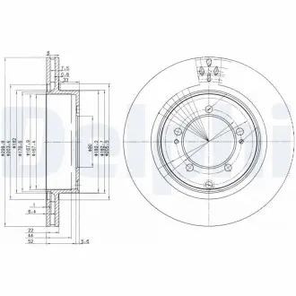 Тормозной диск Delphi BG3811