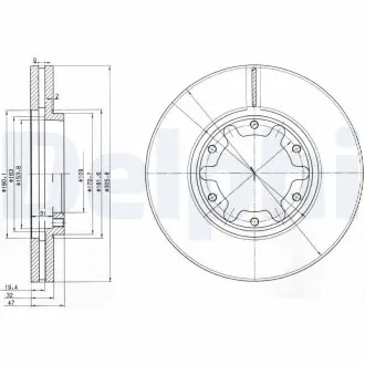 Тормозные диски Delphi BG3817