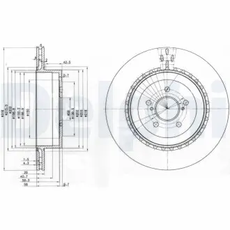 Тормозные диски Delphi BG3819