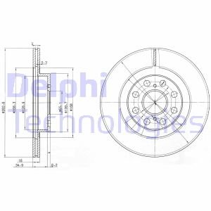 Диск тормозной Delphi BG3825