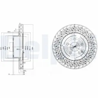 Диск тормозной Delphi BG3827