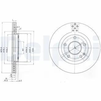 Тормозные диски Delphi BG3829