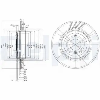 Тормозной диск Delphi BG3831