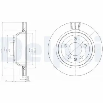Тормозные диски Delphi BG3894