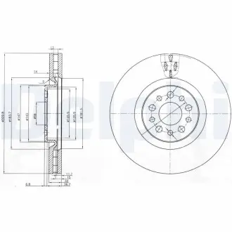 Тормозные диски Delphi BG3898