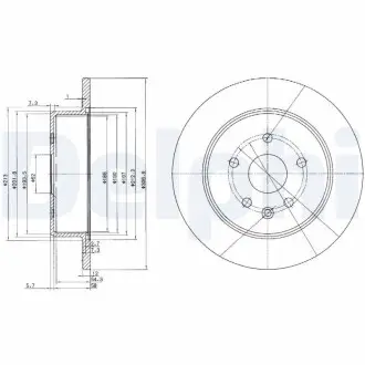 Тормозной диск Delphi BG3907