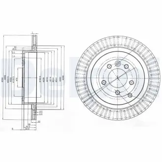 Диск тормозной Delphi BG3925C