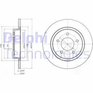 Диск тормозной Delphi BG3930