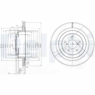 Диск тормозной Delphi BG3931