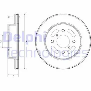 Диск тормозной Delphi BG3941