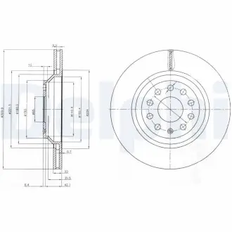 Тормозные диски Delphi BG3975