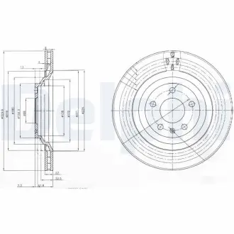 Тормозные диски Delphi BG3991