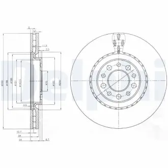 Тормозной диск Delphi BG3993