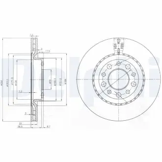 Диск тормозной Delphi BG3995