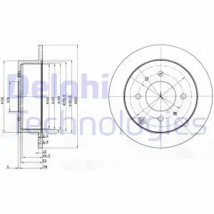 Диск тормозной Delphi BG4010