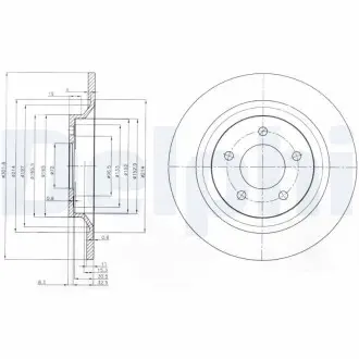 Тормозные диски Delphi BG4026