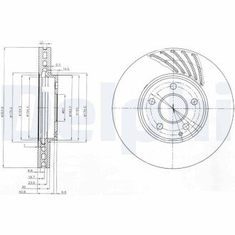 Гальмівний диск Delphi BG4029