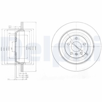 Тормозной диск Delphi BG4031