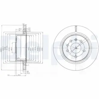Диск тормозной Delphi BG4043