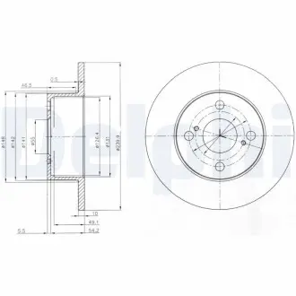 Тормозные диски Delphi BG4050