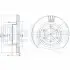 Диск тормозной TOYOTA Land cruiser &quot;F D=338mm &quot;03&gt;&gt; Delphi BG4052 (фото 1)